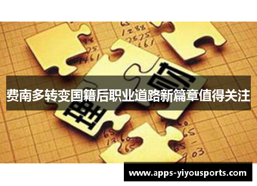 费南多转变国籍后职业道路新篇章值得关注
